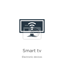 Smart Tv Icon Vector Trendy Flat Smart