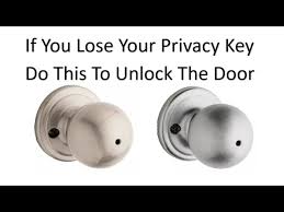 How To Unlock Bathroom Door If You Lose