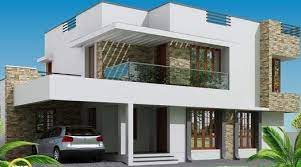 Flat Roof House Balcony Design