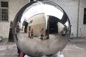 Large Stainless Steel Garden Spheres