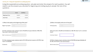 Expanded Accounting Equation