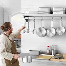 Stainless Steel Wall Mounted Pot Rack