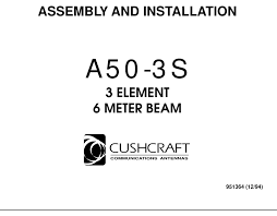 cushcraft a50 3s assembly and