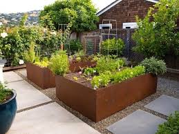 Corten Steel Raised Garden Beds