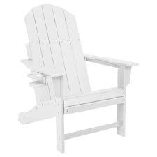 White Plastic Adirondack Chair