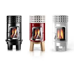 Stack Stove Wood Fireplace Ceramic