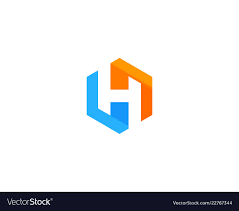 Hexagon Letter H Logo Icon Design