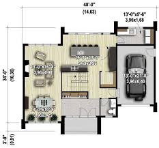 Two Story Modern House Plan 80829pm
