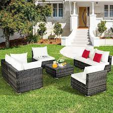 Costway 7 Pieces Patio Rattan Furniture