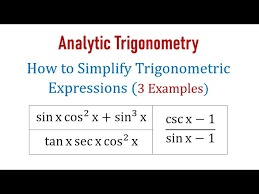 Simplify Trigonometric Expressions