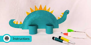 Paper Plate Dinosaur Dinosaur Crafts