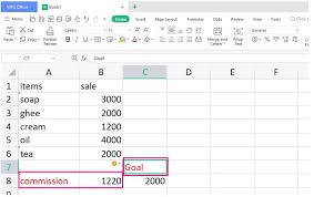 How Excel Use Goal Seek In Wps Office