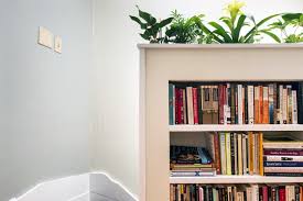 Half Wall Planter Book Shelf Clásico