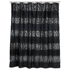 Sinatra Silver Fabric Shower Curtain