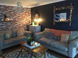 Red Brick Wallpaper Living Room