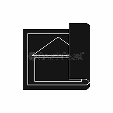 Building Plan Icon Simple Style