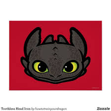Toothless Head Icon Poster Zazzle