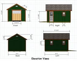 12x16 Gable Storage Shed Plans With