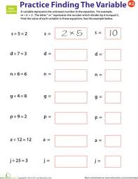 Algebra Worksheets Algebra Equations