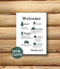 Airbnb Welcome Poster Vacation Al
