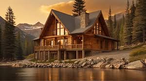 Home Icon With A Mountain Retreat Design