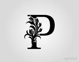 Monogram Letter P Luxury Logo Icon