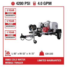 simpson mobile trailer 4200 psi 4 0 gpm