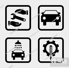 Car Service Vector Icon Image Style Is