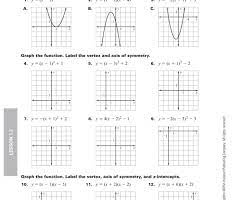 Practice 1 2 Graphing In Vertex Form