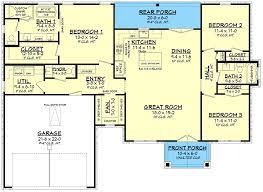 3 Bed Texas Farmhouse Plan With Large