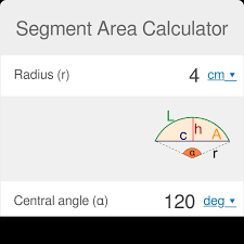 Segment Area Calculator Find Area