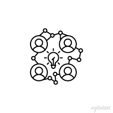 Connection Idea Teamwork Icon Element