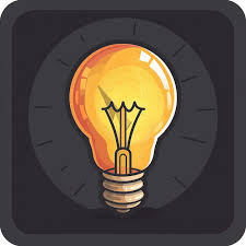 A Light Bulb With A Black Background