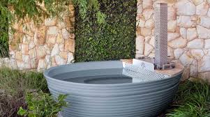 Kolkol Wood Fired Hot Tub Backyard