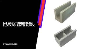 bond beam block vs lintel block what
