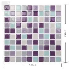 Tic Tac Tiles Mosaic Violetmint 10 In