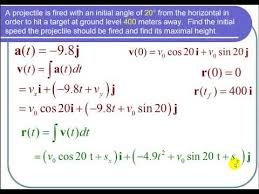 Maximum Height Of A Projectile