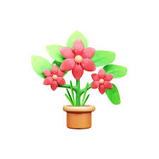 Flower Pot 3d Icon In Png Obj