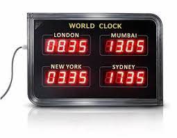 Red Digital World Clock At Rs 8000 In