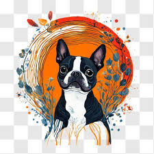 Adorable Boston Terrier Dog