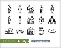 Family Icons People Icon Ilrations