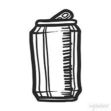 Beer Can Icon Hand Drawn Ilration