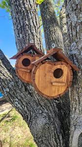 Outdoor Bird House For 2 Bird Families