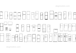 Fridge Dwg Free Cad Blocks