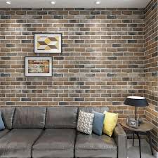 Art3dwallpanels Brown 27 5 In X 27 5 In Faux Brick 3d Wall Panels L And Stick Foam Wallpaper For Interior Wall 52 5 Sq Ft Case