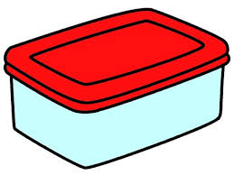 Tupperware Container Icon With Red Lid