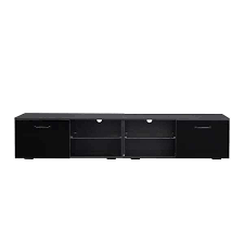 79 In Modern Black Tv Stand With Rgb