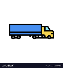 Cargo Truck Color Icon Royalty Free