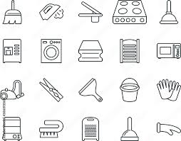 Household Vector Icon Set Such As
