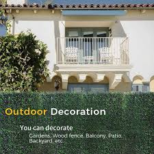 Hwt 12 Pcs 20x20x1 6 Inch Artificial Boxwood Hedge Panels Faux Grass Wall Backdrop Uv Protected Indoor Outdoor Event Decor